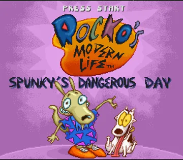 Rocko's Modern Life - Spunky's Dangerous Day (USA) screen shot title